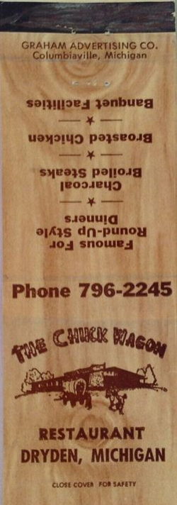 Pine House Kitchen & Bar (Chuck Wagon) - Matchbook (newer photo)